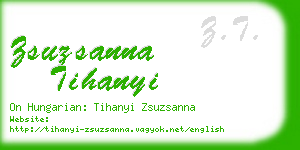 zsuzsanna tihanyi business card